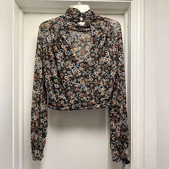 Free People All Dolled Up Floral Top - Picture 8 of 9